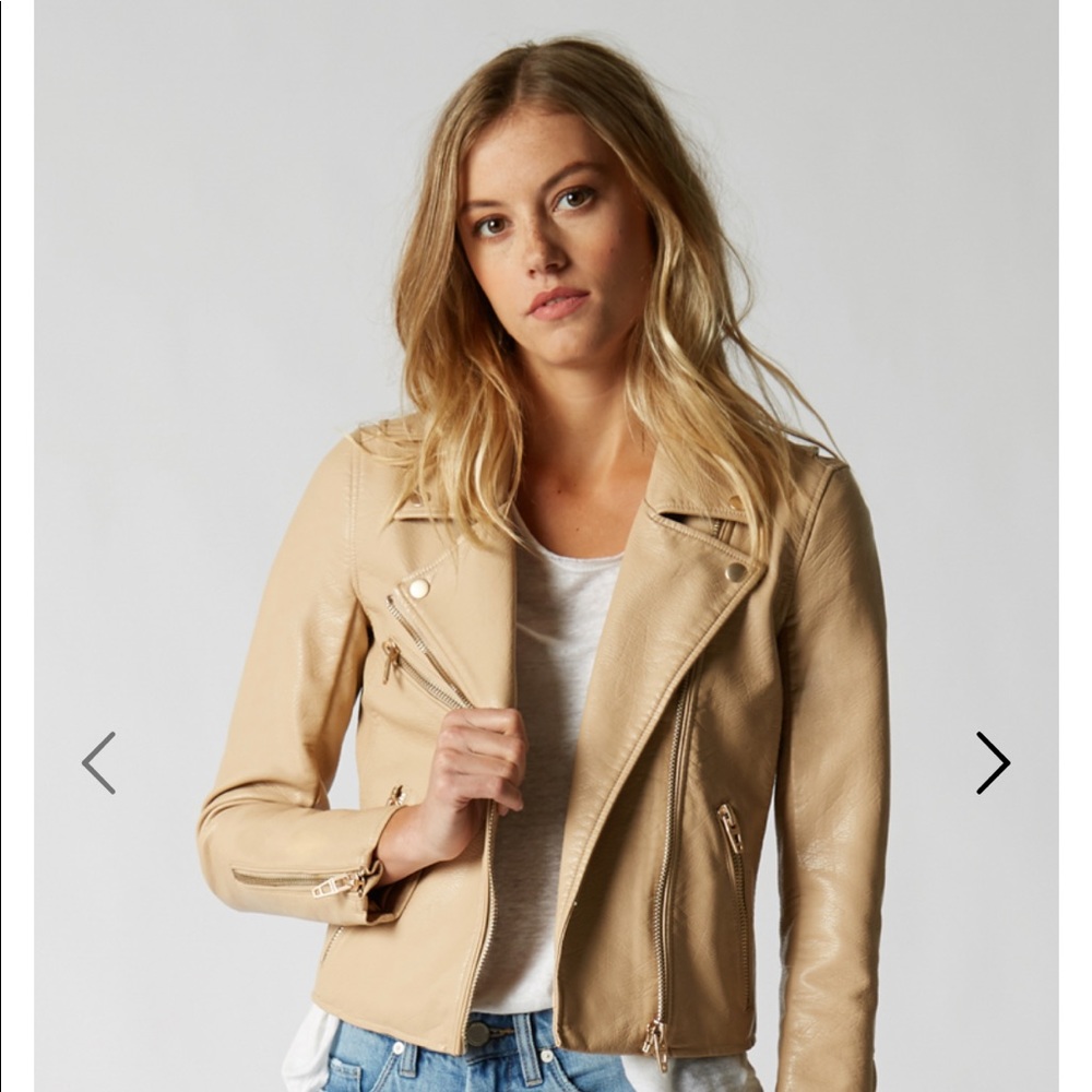 *BRAND NEW* BLANK NYC Beige Moto jacket
